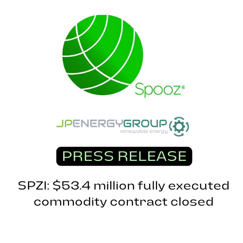 SPZI $53.4 million fully executed commodity contract closed