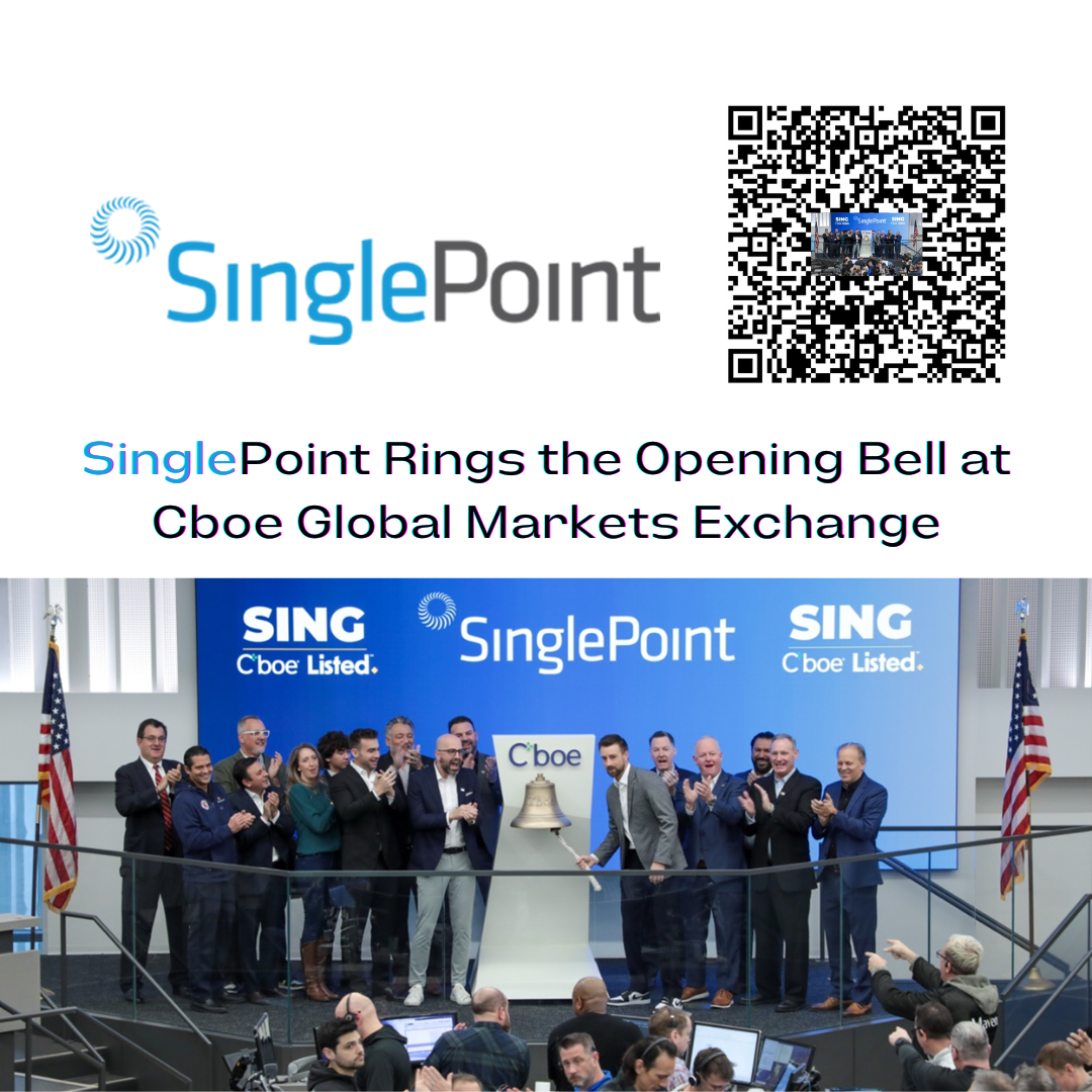 SinglePoint Rings the Opening Bell at Cboe Global Markets Exchange-1